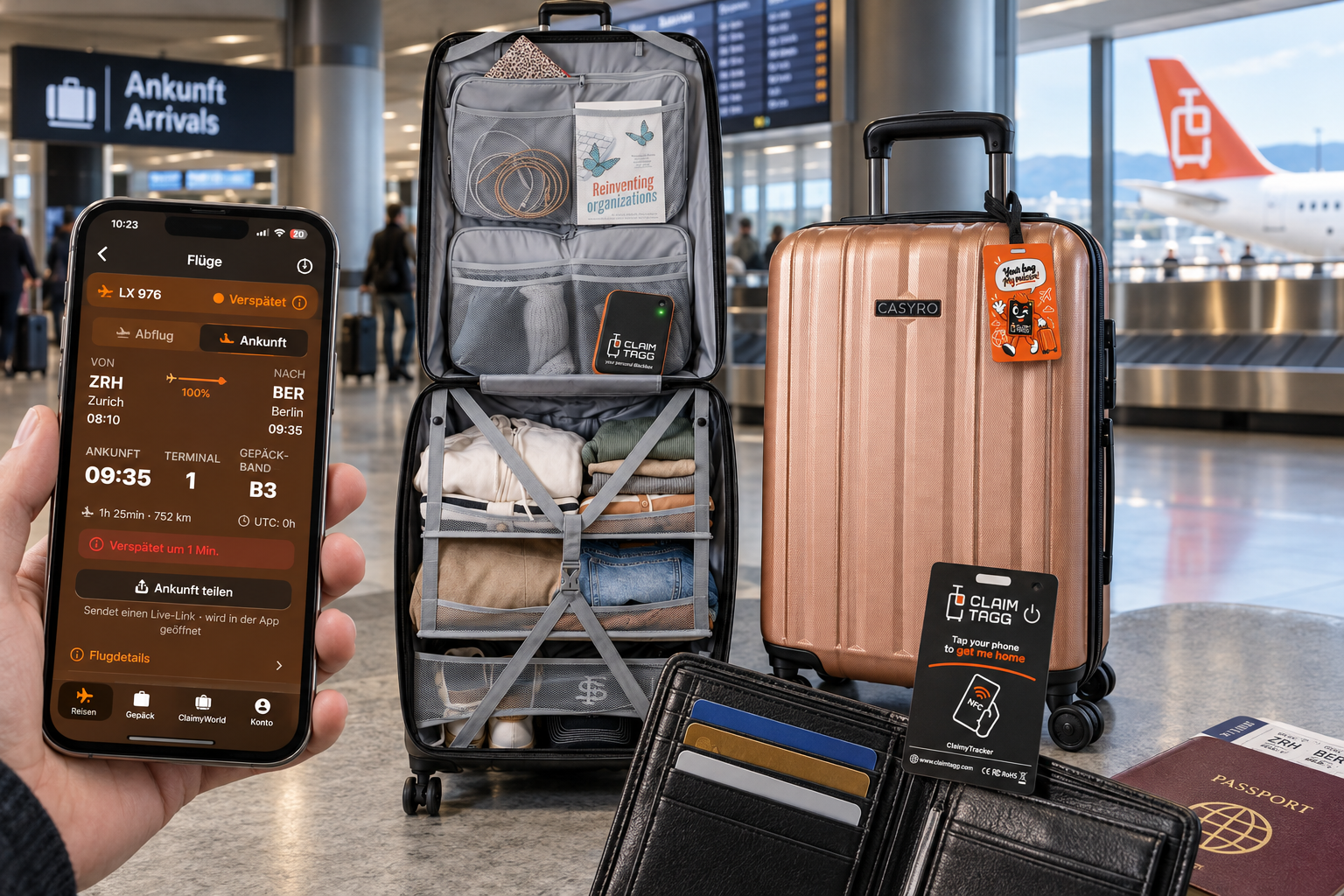 ClaimTagg Familie: ClaimyCard, ClaimyTracker, ClaimyBox und ClaimyAPP