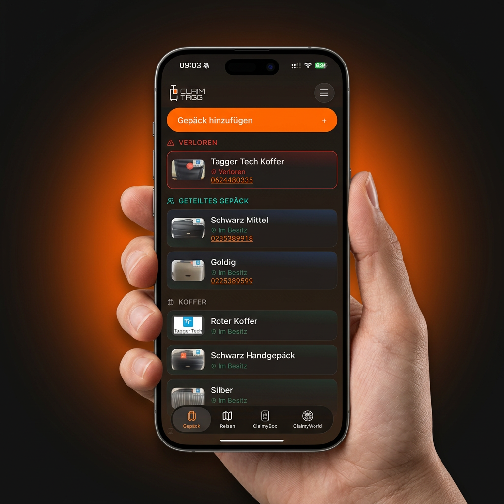 ClaimTagg App Vorschau auf Smartphone